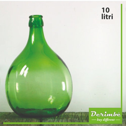 Damigiana vetro verde - di,