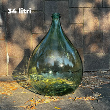 ✅ DAMIGIANA VERDE vetro vino